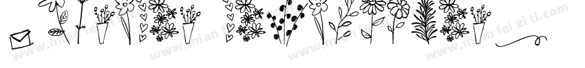 Jasminum nudiflorum字体转换